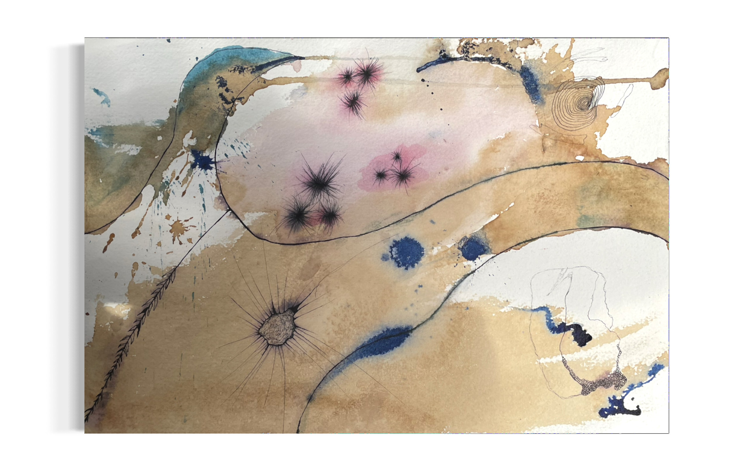 Artwork on Khadi paper